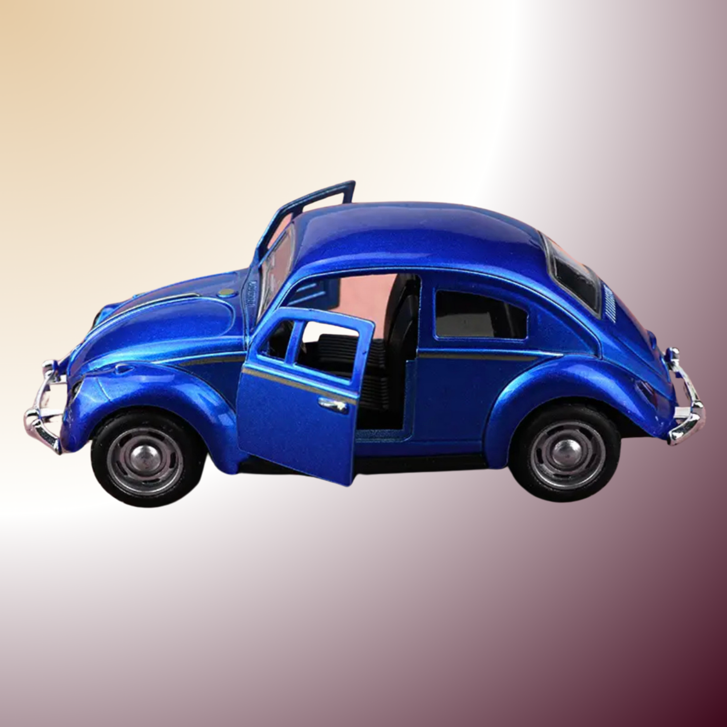 Voiture rétro en fonte à rebond – Le charme authentique du métal et du mouvement