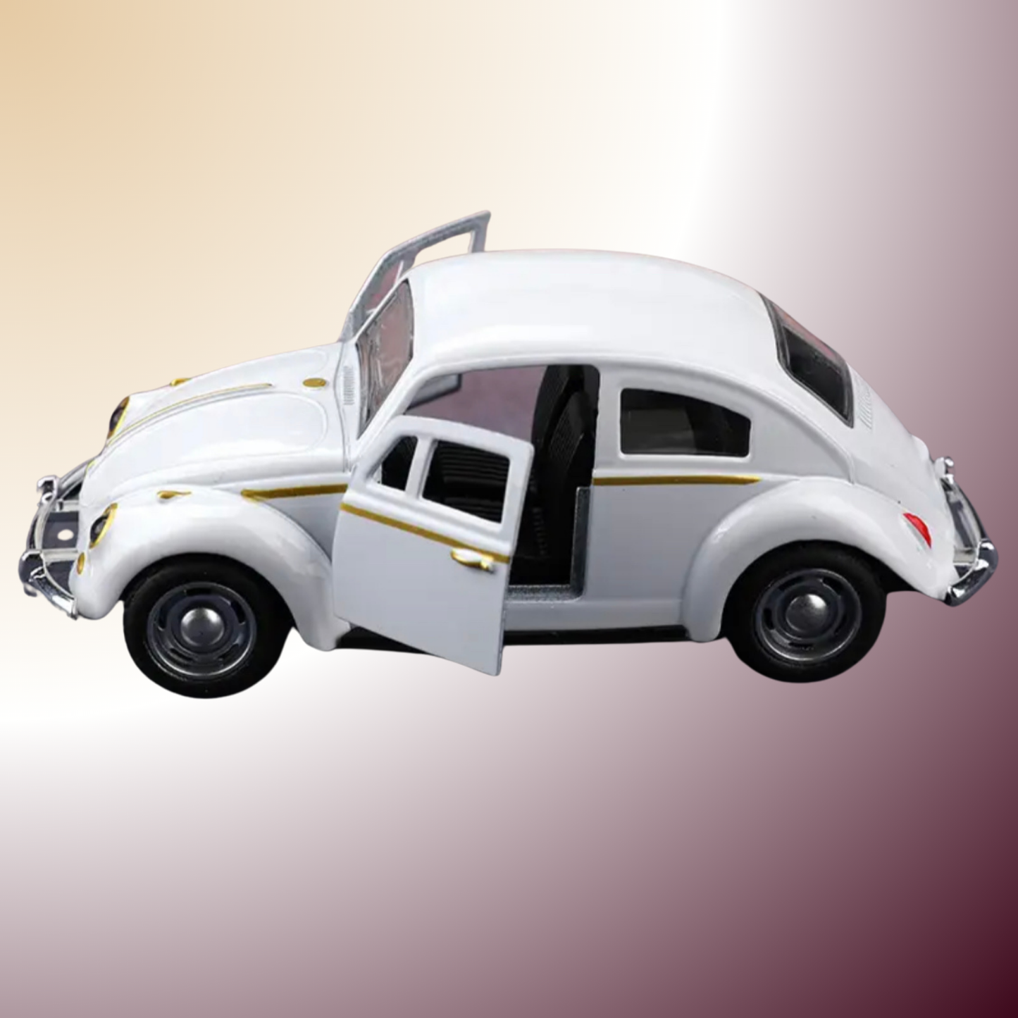 Voiture rétro en fonte à rebond – Le charme authentique du métal et du mouvement
