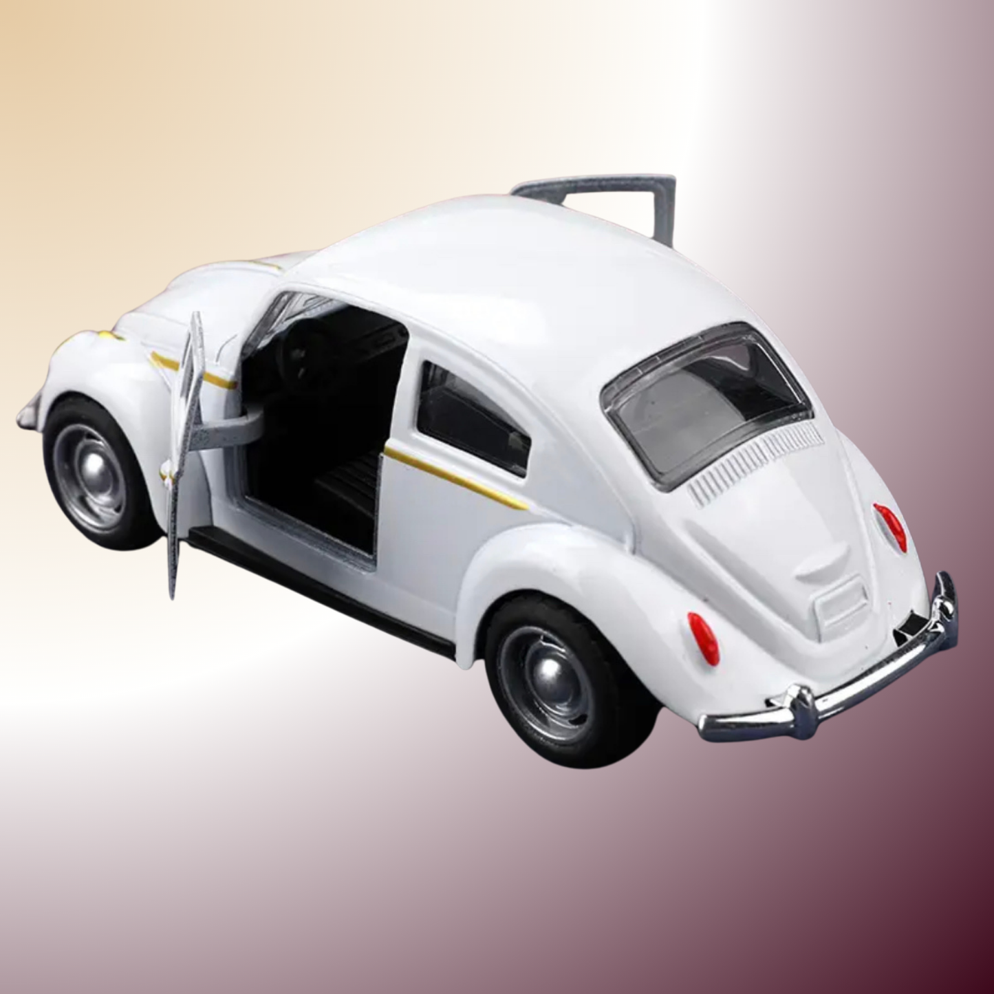 Voiture rétro en fonte à rebond – Le charme authentique du métal et du mouvement