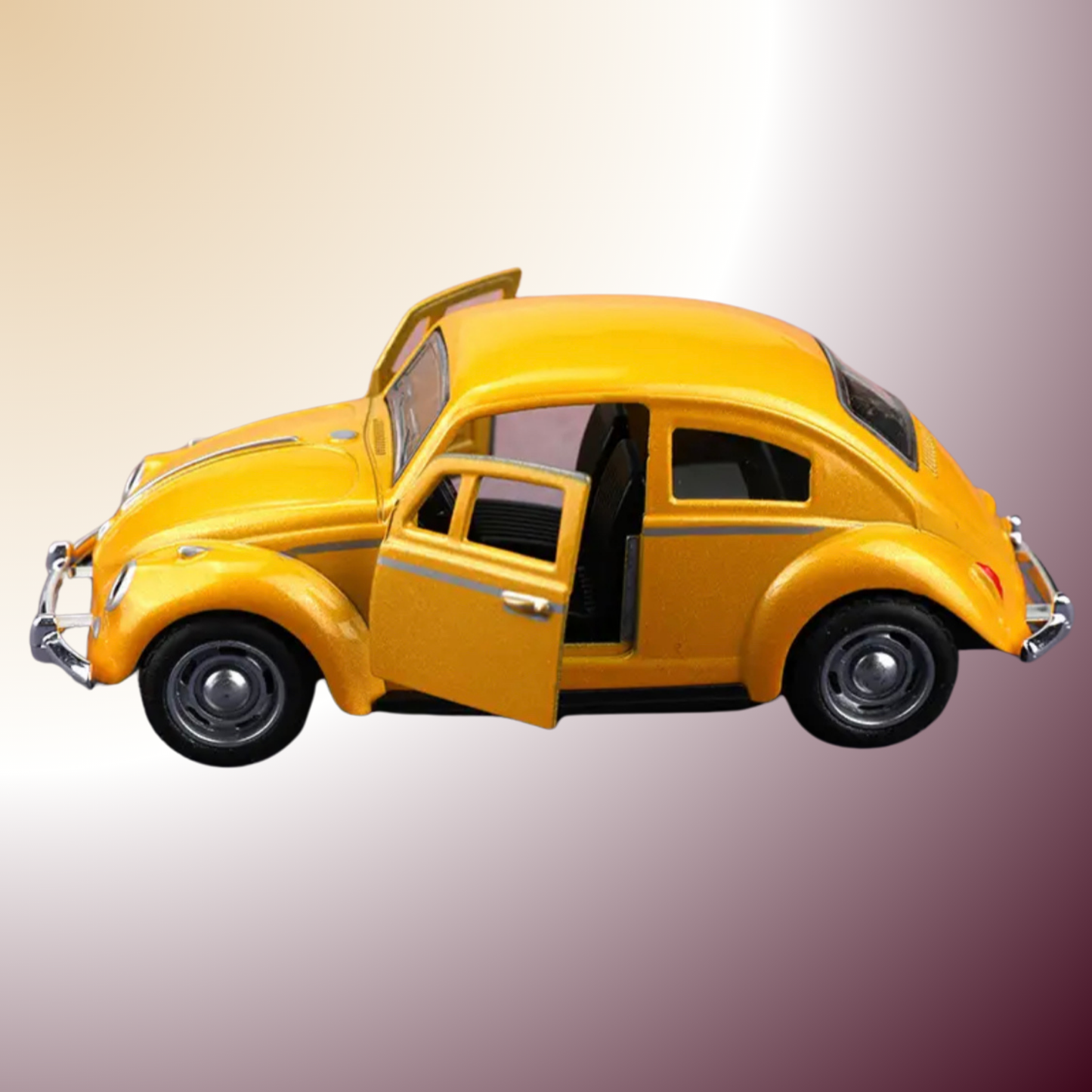 Voiture rétro en fonte à rebond – Le charme authentique du métal et du mouvement