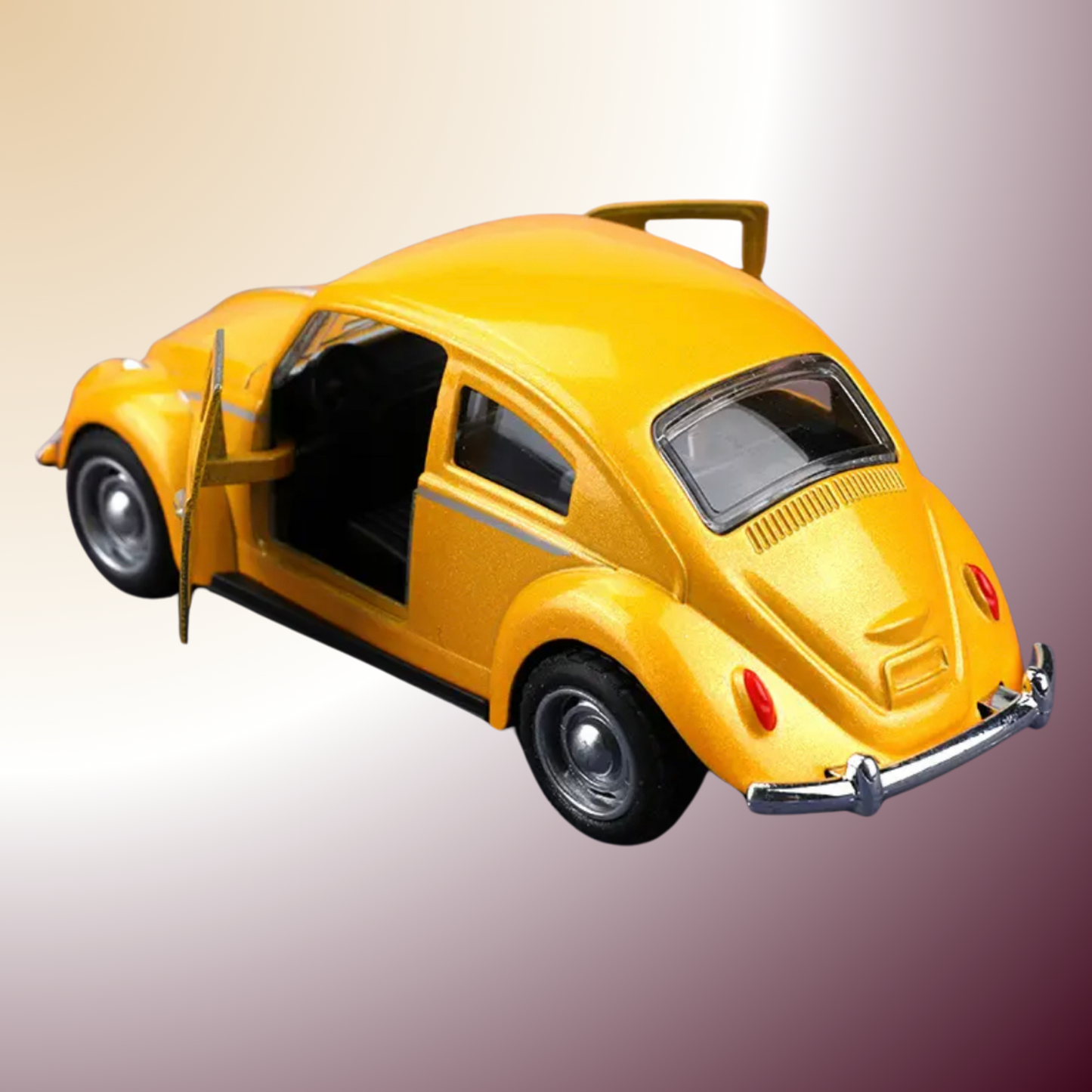 Voiture rétro en fonte à rebond – Le charme authentique du métal et du mouvement