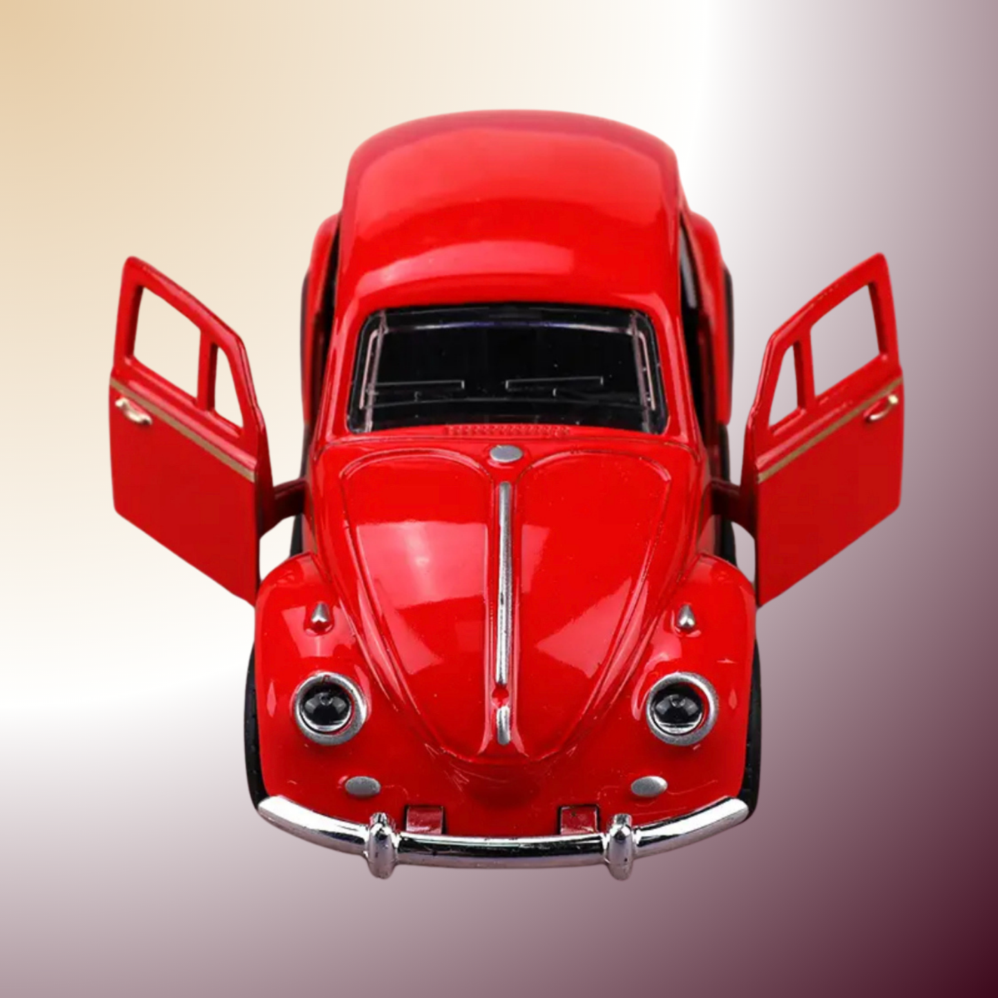 Voiture rétro en fonte à rebond – Le charme authentique du métal et du mouvement