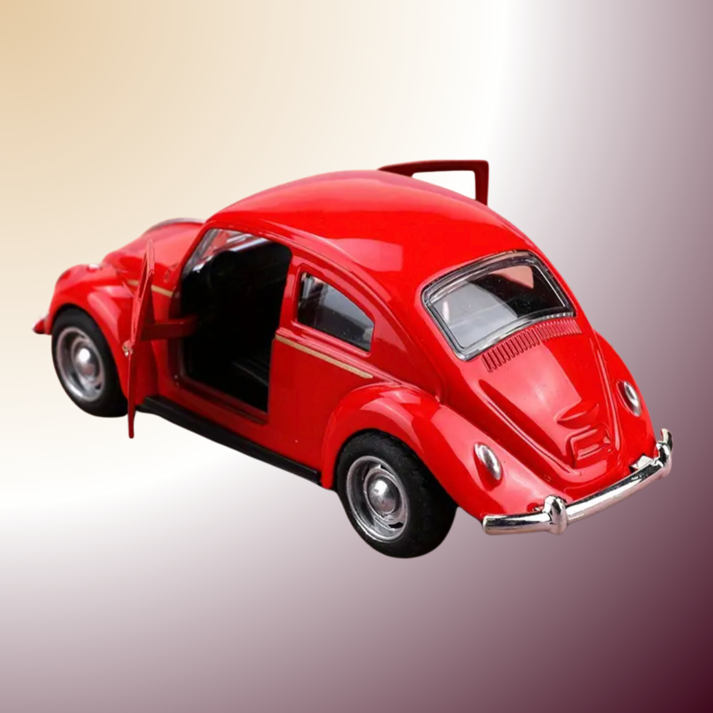Voiture rétro en fonte à rebond – Le charme authentique du métal et du mouvement