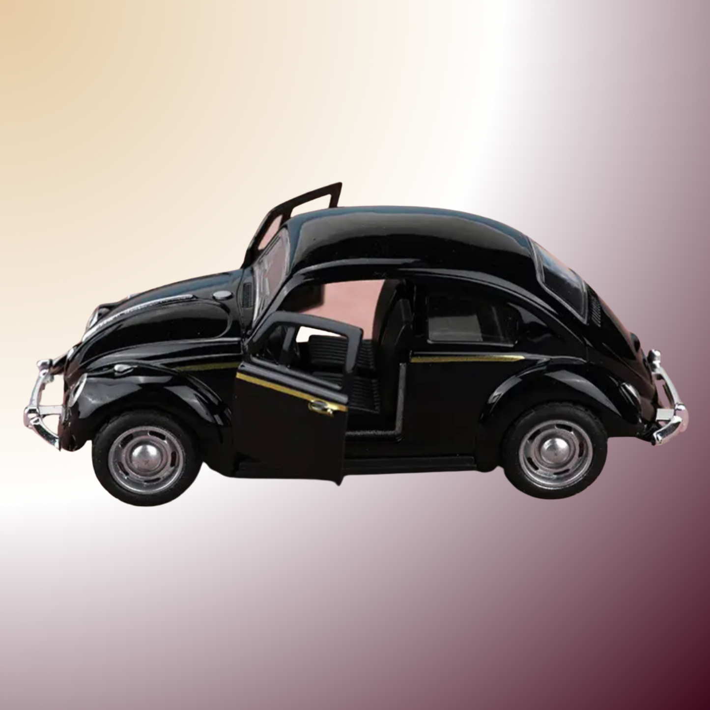 Voiture rétro en fonte à rebond – Le charme authentique du métal et du mouvement