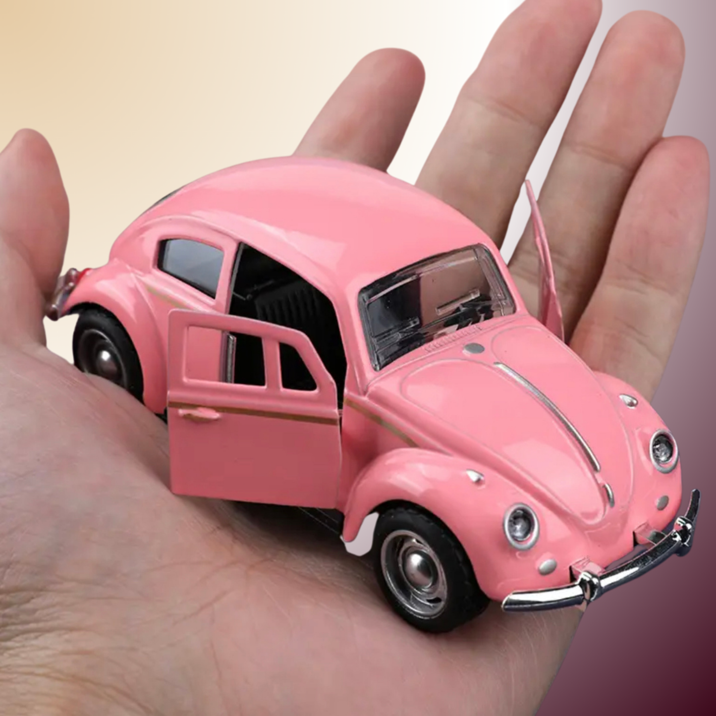Voiture rétro en fonte à rebond – Le charme authentique du métal et du mouvement