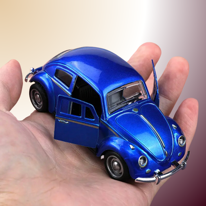 Voiture rétro en fonte à rebond – Le charme authentique du métal et du mouvement