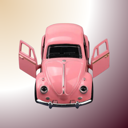 Voiture rétro en fonte à rebond – Le charme authentique du métal et du mouvement