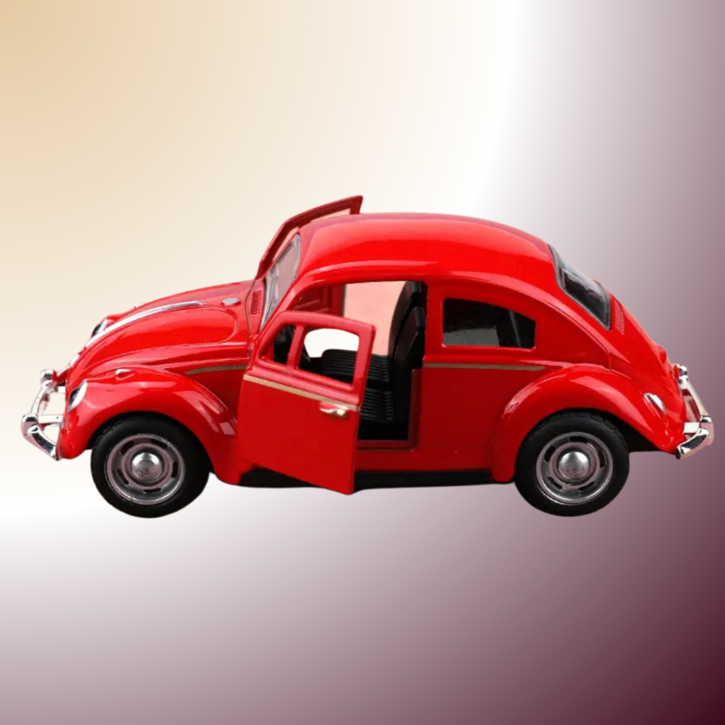 Voiture rétro en fonte à rebond – Le charme authentique du métal et du mouvement